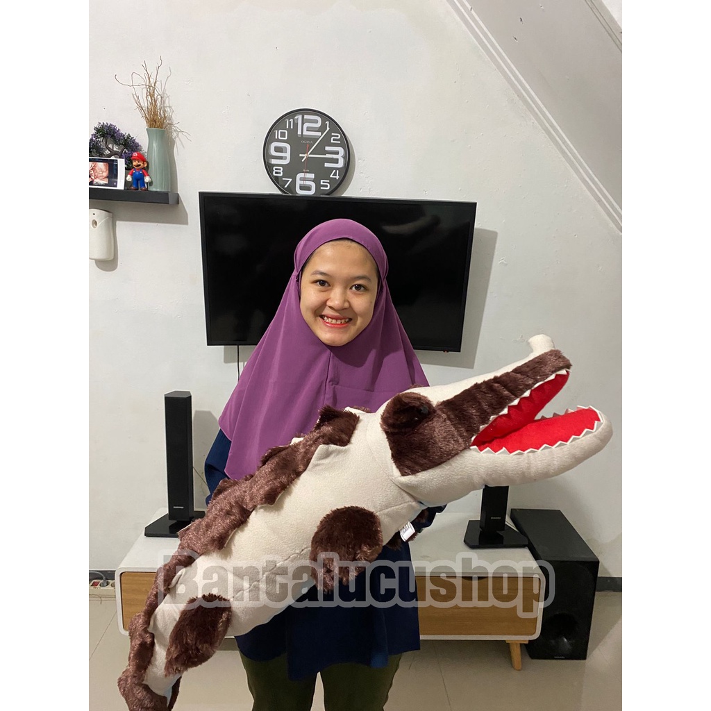 Boneka Buaya Boneka Reptile Jumbo 110CM Lembut