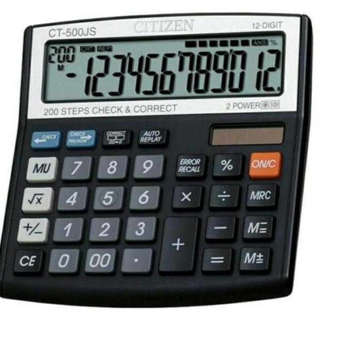 

Big Sale - CITIZEN CT-500JS - Check & Correct Calculator / Kalkulator Deskdijamin 100% ori