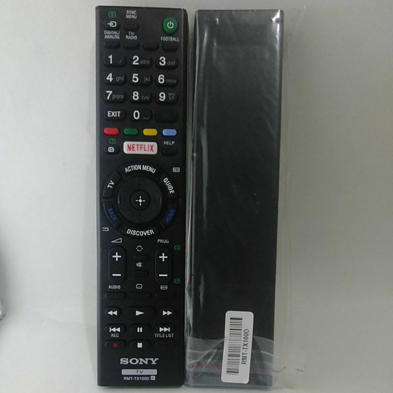 REMOTE REMOT TV SONY BRAVIA SMART TV LED LCD 3D NETFLIX RMT-TX100D