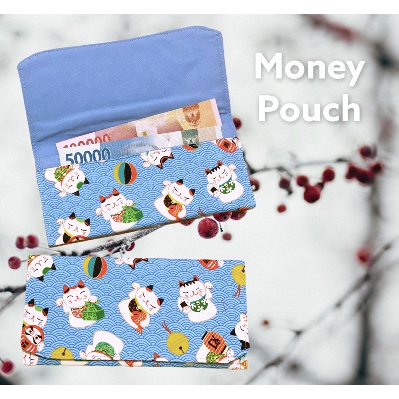 Fawn’G Handmade - Money POUCH Japanese Lucky Cat / Angpau imlek / Dompet Angpau Kain