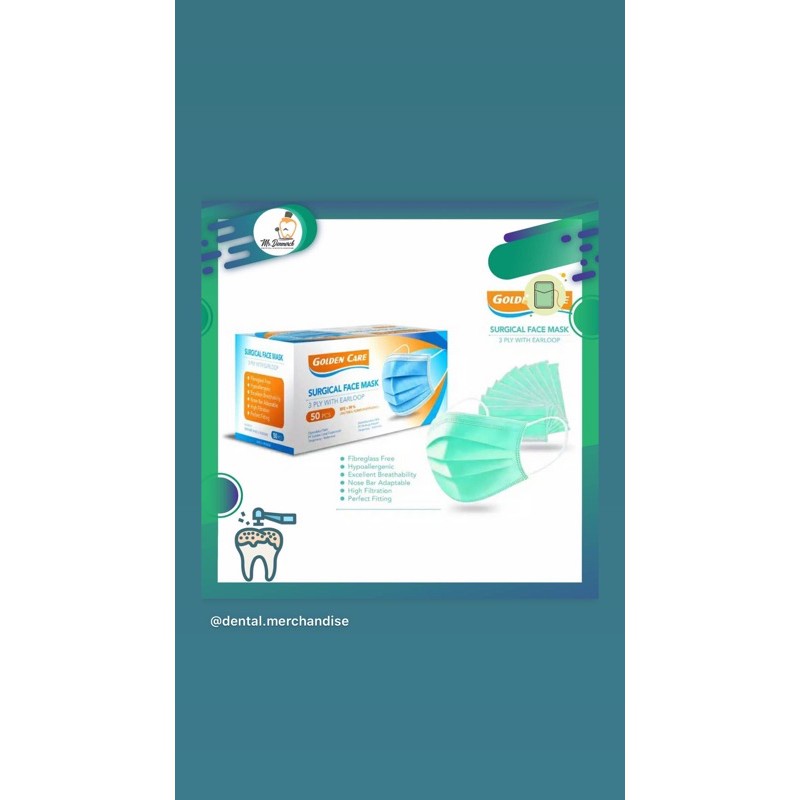 Masker medis surgical mask masker daily golden care