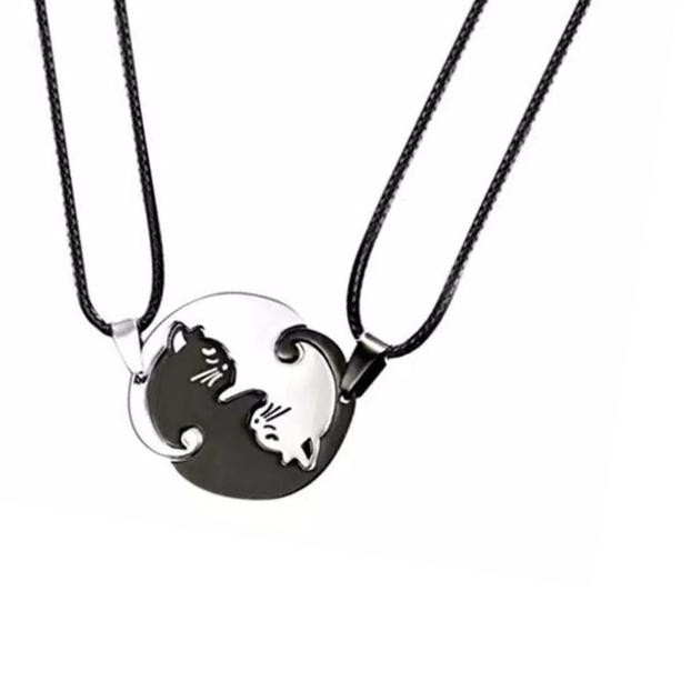 SS-621>> kalung couple kucing ying dan yang