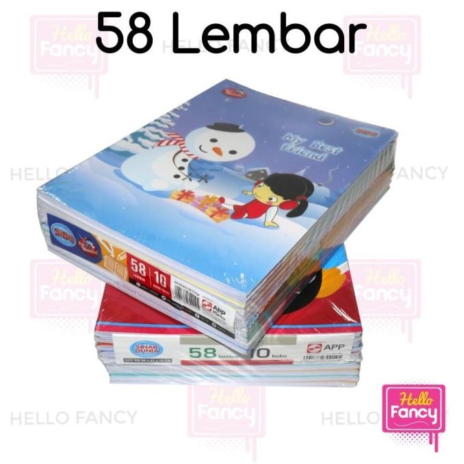 

Office & Stationery | Buku Tulis | Buku Tulis Sinar Dunia Sidu 58 Lembar Isi 10 Buku | Best Seller
