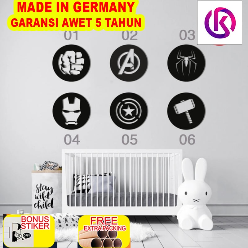 

Terlaris Avenger Hero Superhero Acrylic Wall Decoration Hiasan Dinding - 01 20cm
