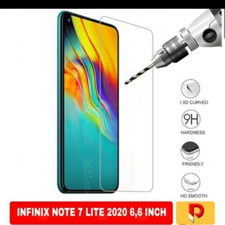 INFINIX NOTE 8/INFINIX NOTE 7/INFINIX NOTE 7 LITE TEMPERED GLASS BENING, ANTI GORES KACA BENING