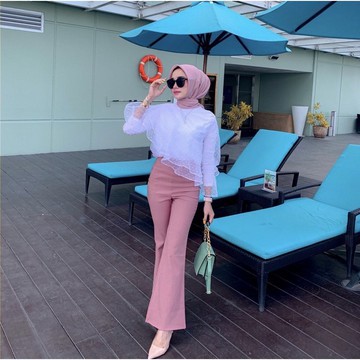 SHE 1KG MUAT 5PCS | CUTBRAY PANTS CELANA PANJANG SCUBA POLOS PREMIUM HITS SELEBGRAM