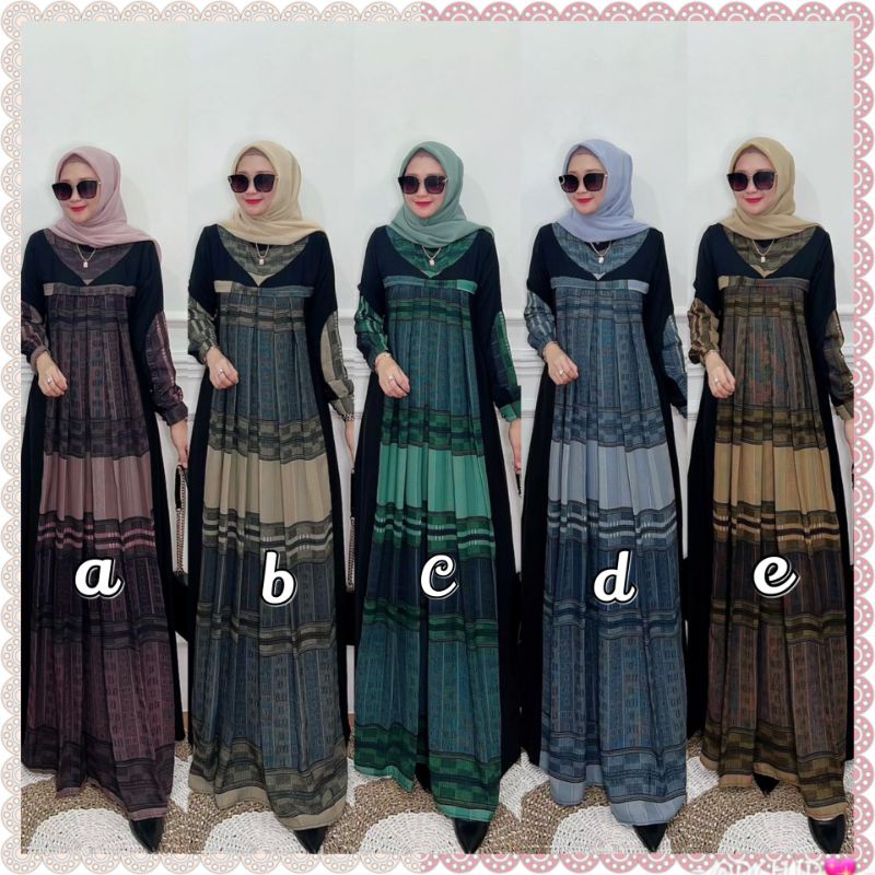 DRESS SAHARA/DRESS ORI/GAMIS JETBLACK/GAMIS KONDANGAN/GAMIS MOTIF JETBLACK