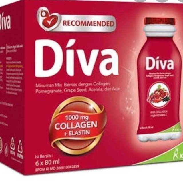 Diva collagen drink isi 6 minimal order 2pack