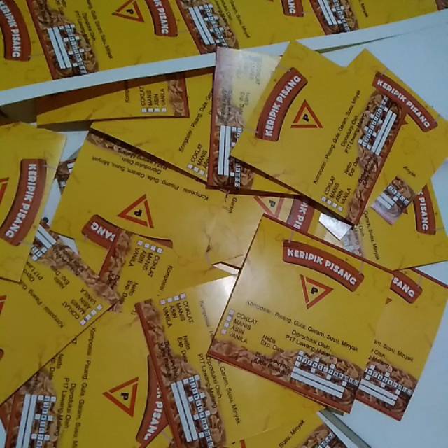 

Stiker kemasan persegi / stiker product