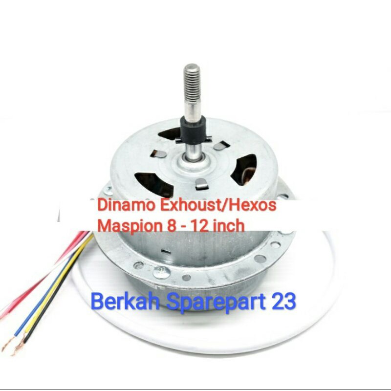 Dinamo Motor Kipas Exhoust Hexos Maspion 8 inch - 12 inch Kipas Exhoust Kotak