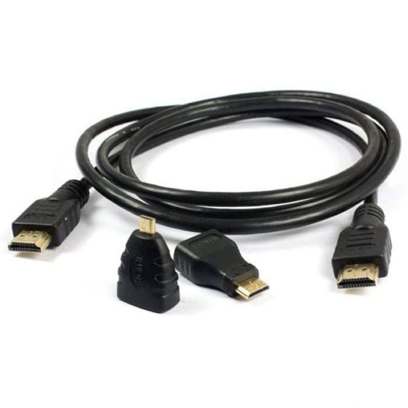 Kabel HDMI 3 in 1 To HDTV Mini HDMI Micro HDMI