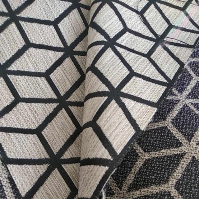 Bahan Sofa Modern Water Repellent | Anti Air| Motif Minimalis Monokrom Design Geometris Skandinavian