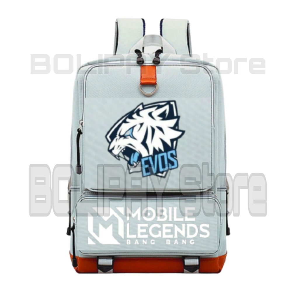 Tas Ransel anak sekolah Laki-laki Tk Sd Smp Gaming Mobile Legend Motif Evos Terbaru 2022 - Ready Merah Hitam Biru