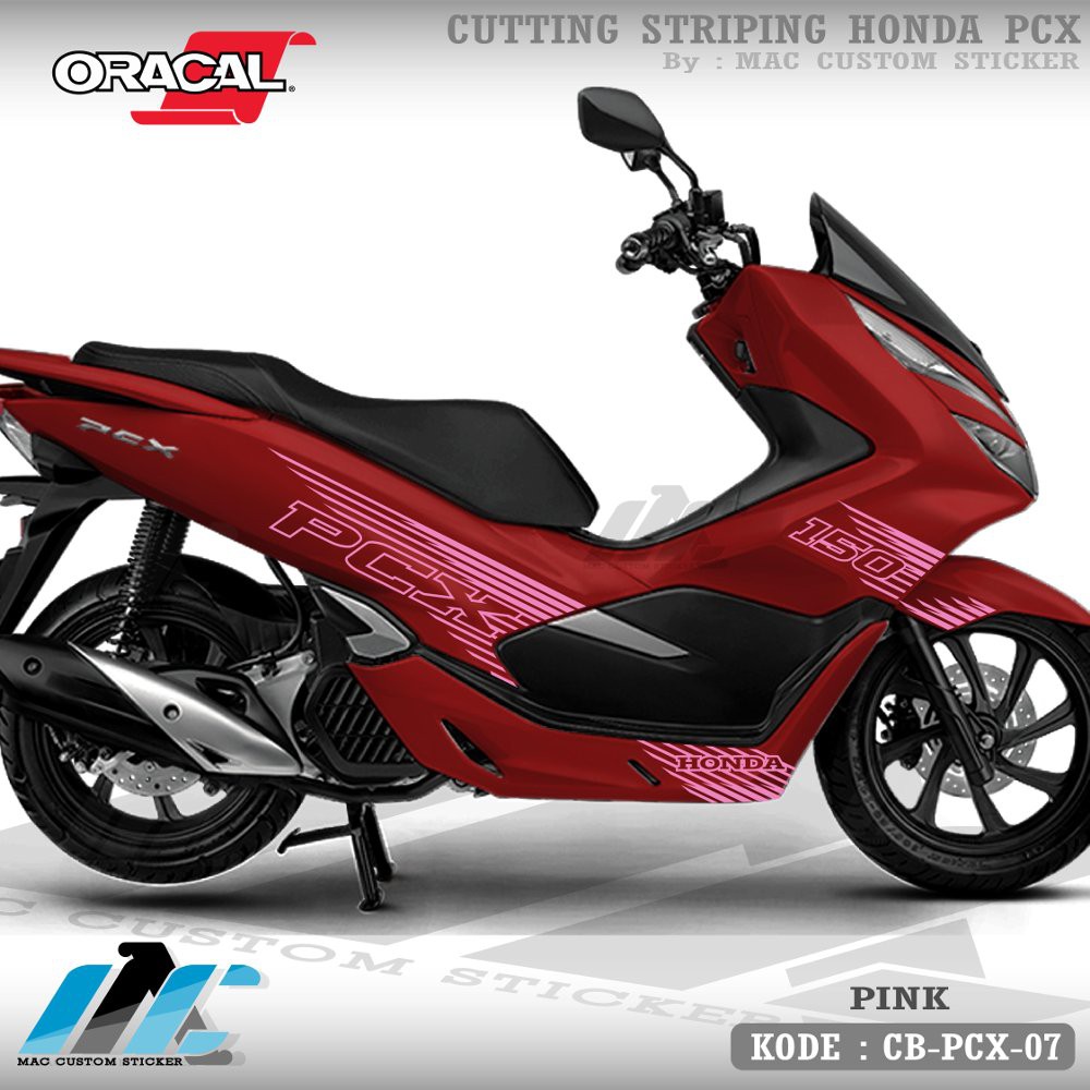 CB-PCX-07 PCX MERAH -CUTTING STICKER PCX - STRIPING CUTTING PCX MERAH117
