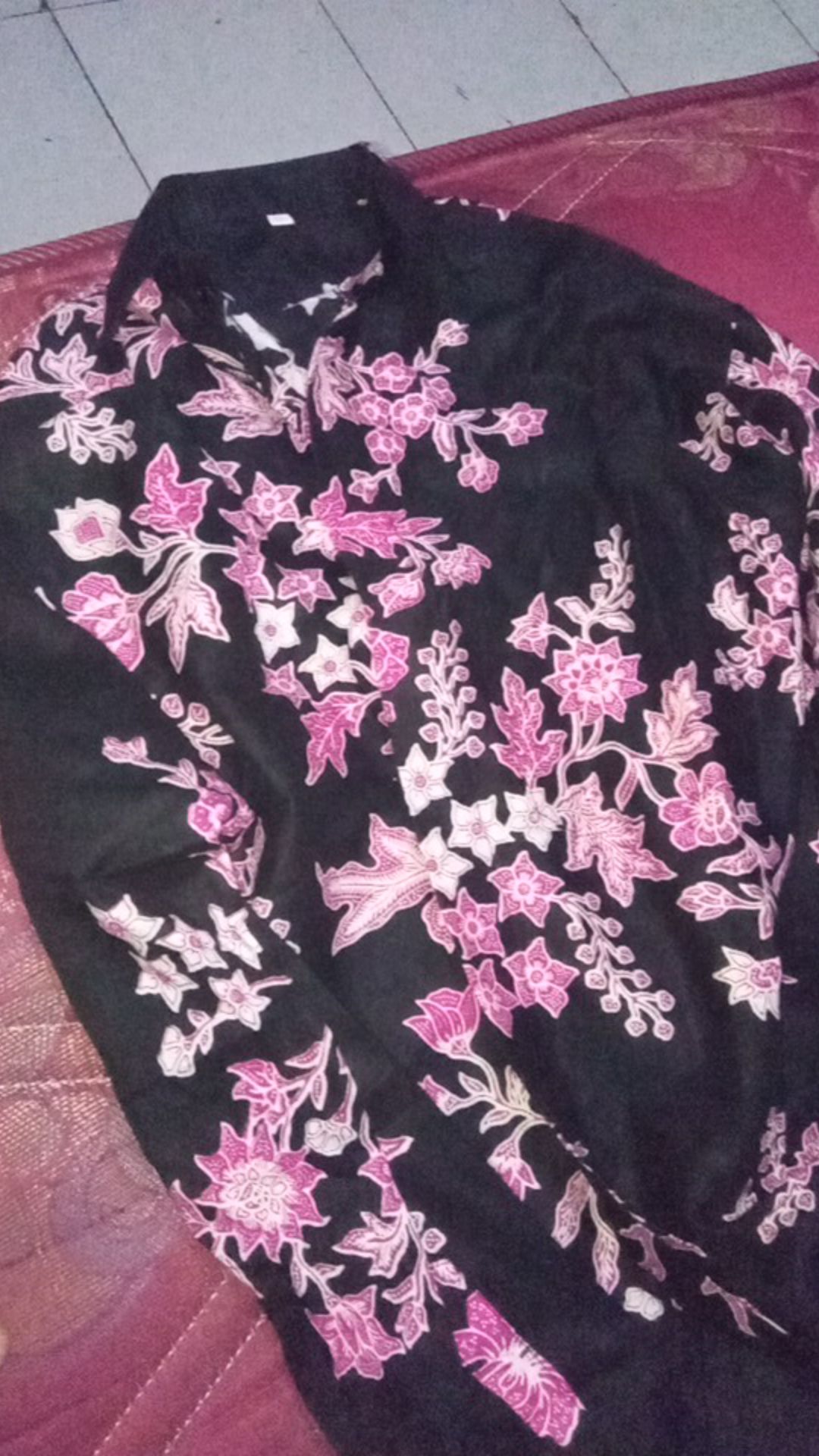 Batik Couple Keluarga Sania Ruffle Ori Ndoro Jowi Dnt Cibulan Pink