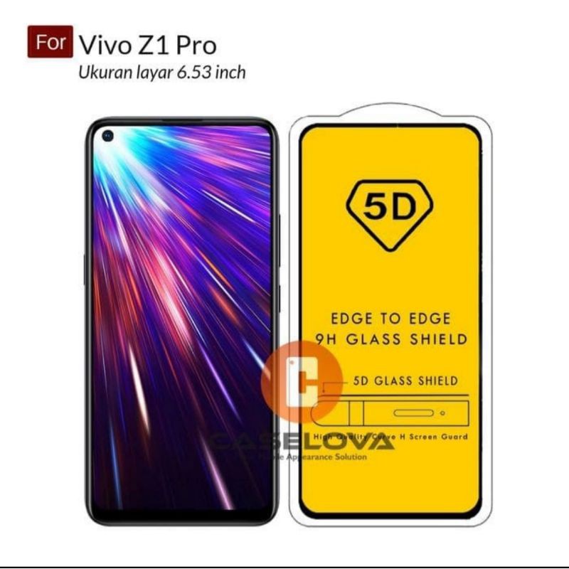 Vivo Z1 Pro Tempered Glass Full Layar Anti Gores Kaca