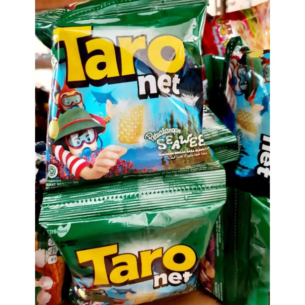 Taro net rasa rumput laut renceng  ( 9gr x 10pcs )