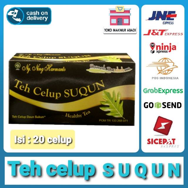 TEH SUQUN HERBAL - JAMU OBAT KESEHATAN JANTUNG GINJAL TULANG HATI ISI 25 TEA BAG