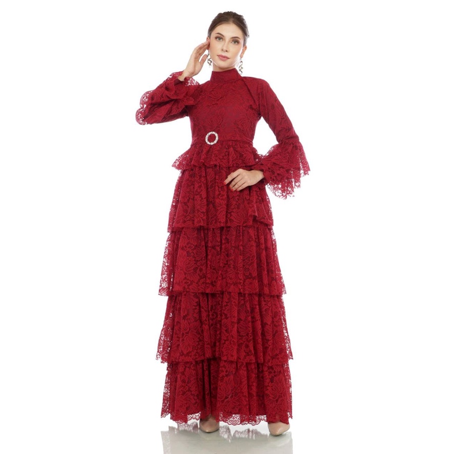 Gaun Bridesmaid| GAUN ELISABETH | BAJUNIK | AZZAFRAN/Dress Terbaru Elisabeth /Gaun Dewasa Kekinian/G