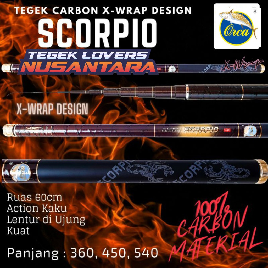 JORAN TEGEK ORCA SCORPIO 360 cm 450 cm 540cm ( TERLARIS NASIONAL )