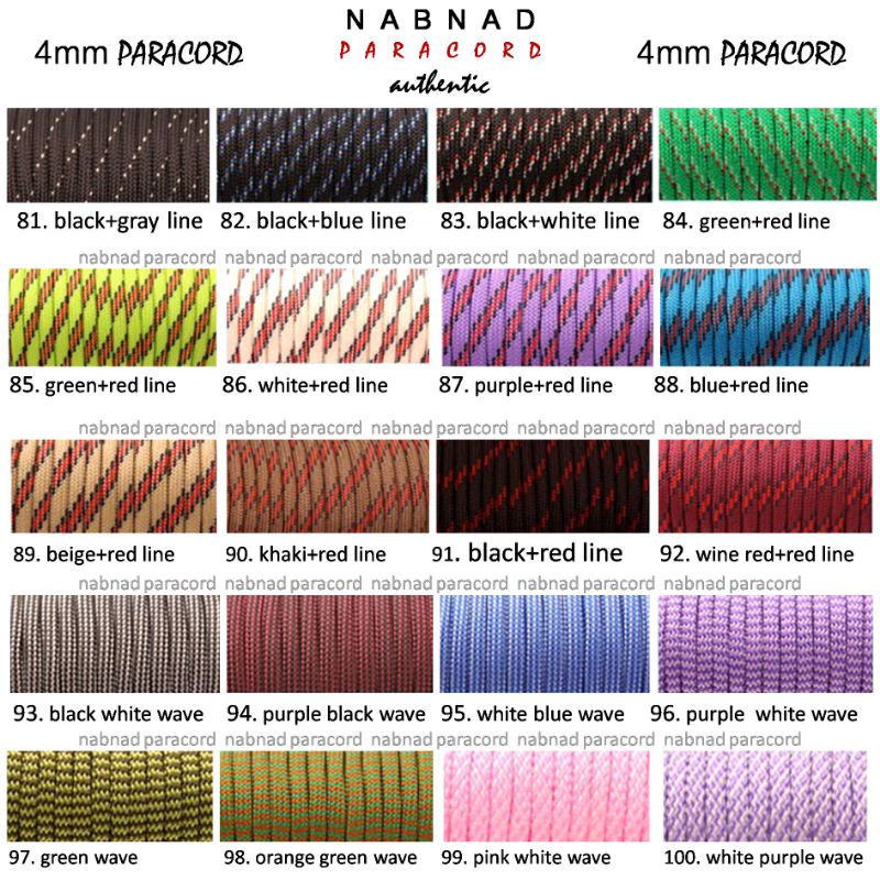 Paracord 4mm Harga Per Meter