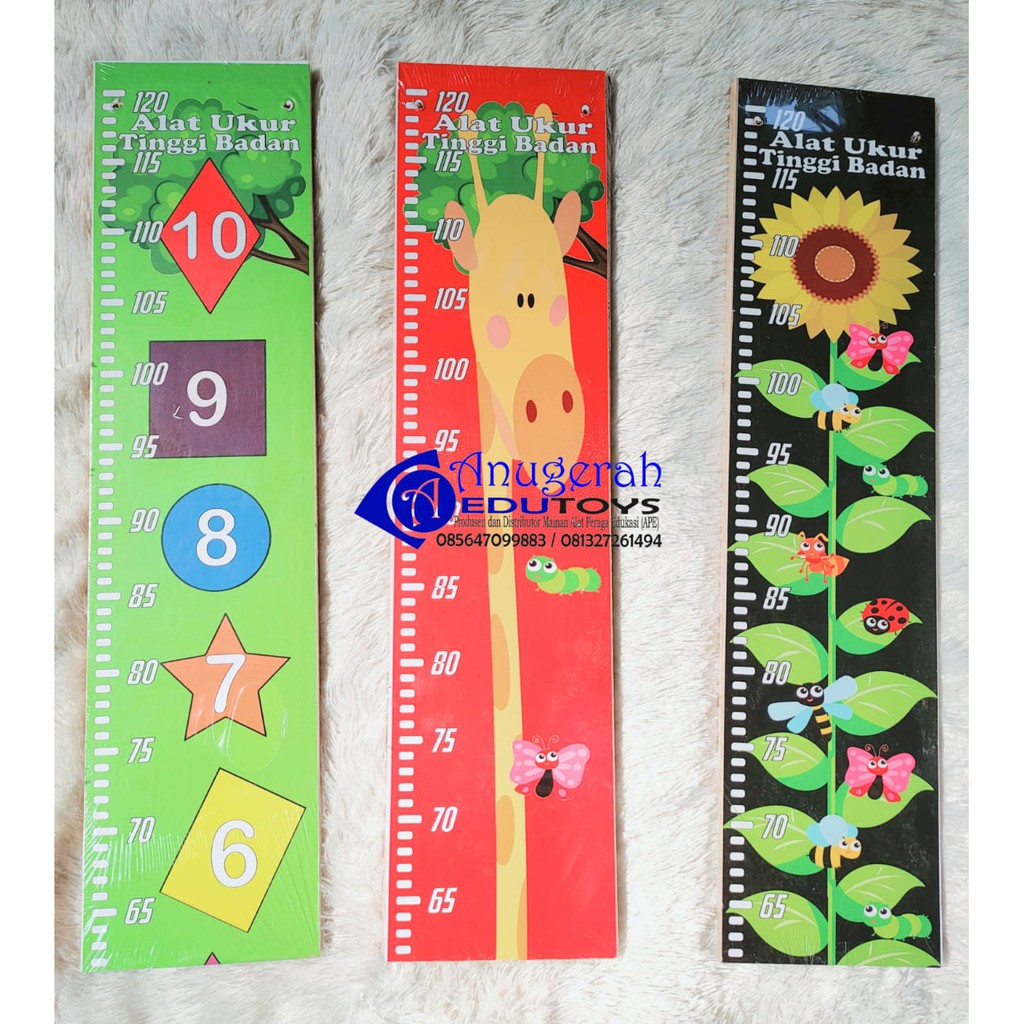 Alat Ukur Tinggi Badan Anak - Mainan edukasi - Ukuran Tinggi Badan Anak Lucu - Pengukur Tinggi Badan