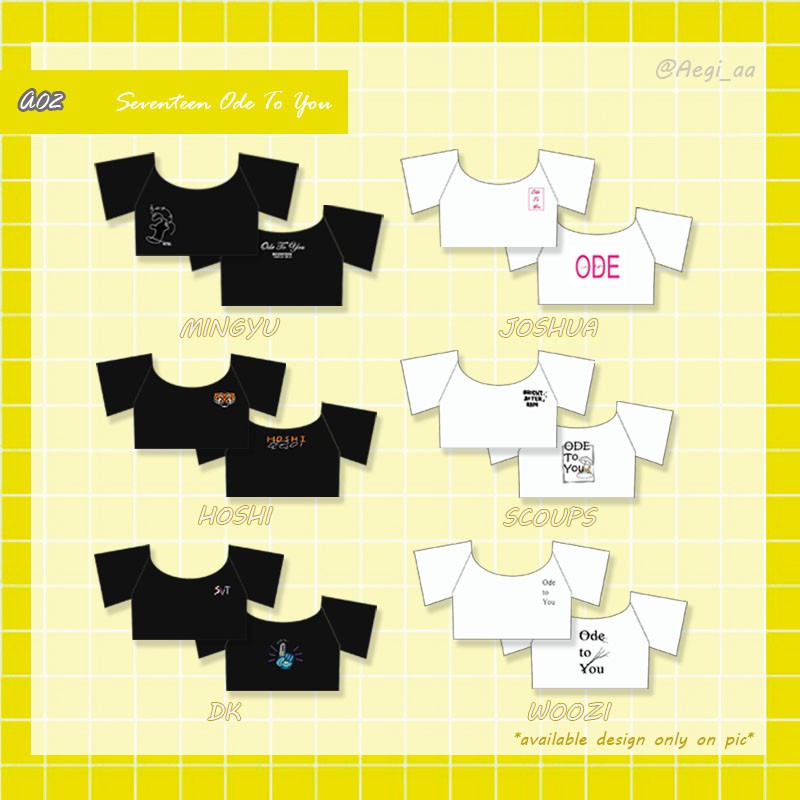 Baju Doll 20 cm / Boneka Kpop Clothes / Edisi Ode To You Concert Seventeen