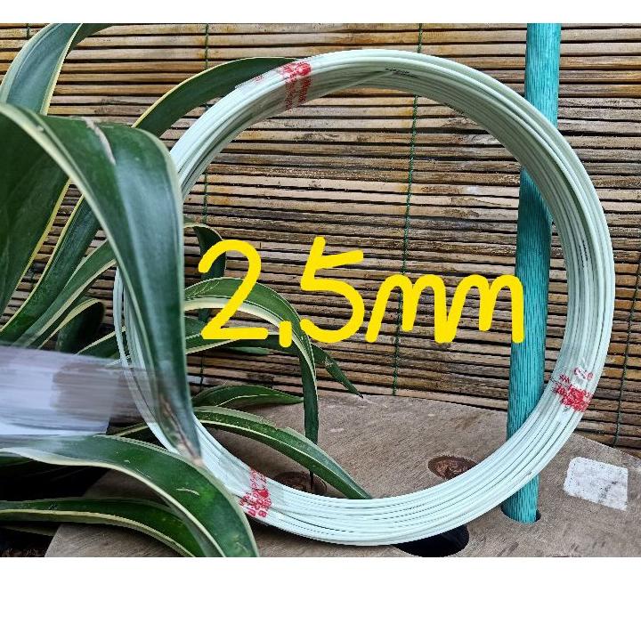Ruji fiber 2.5mm putih roll untuk sangkar/layangan naga
