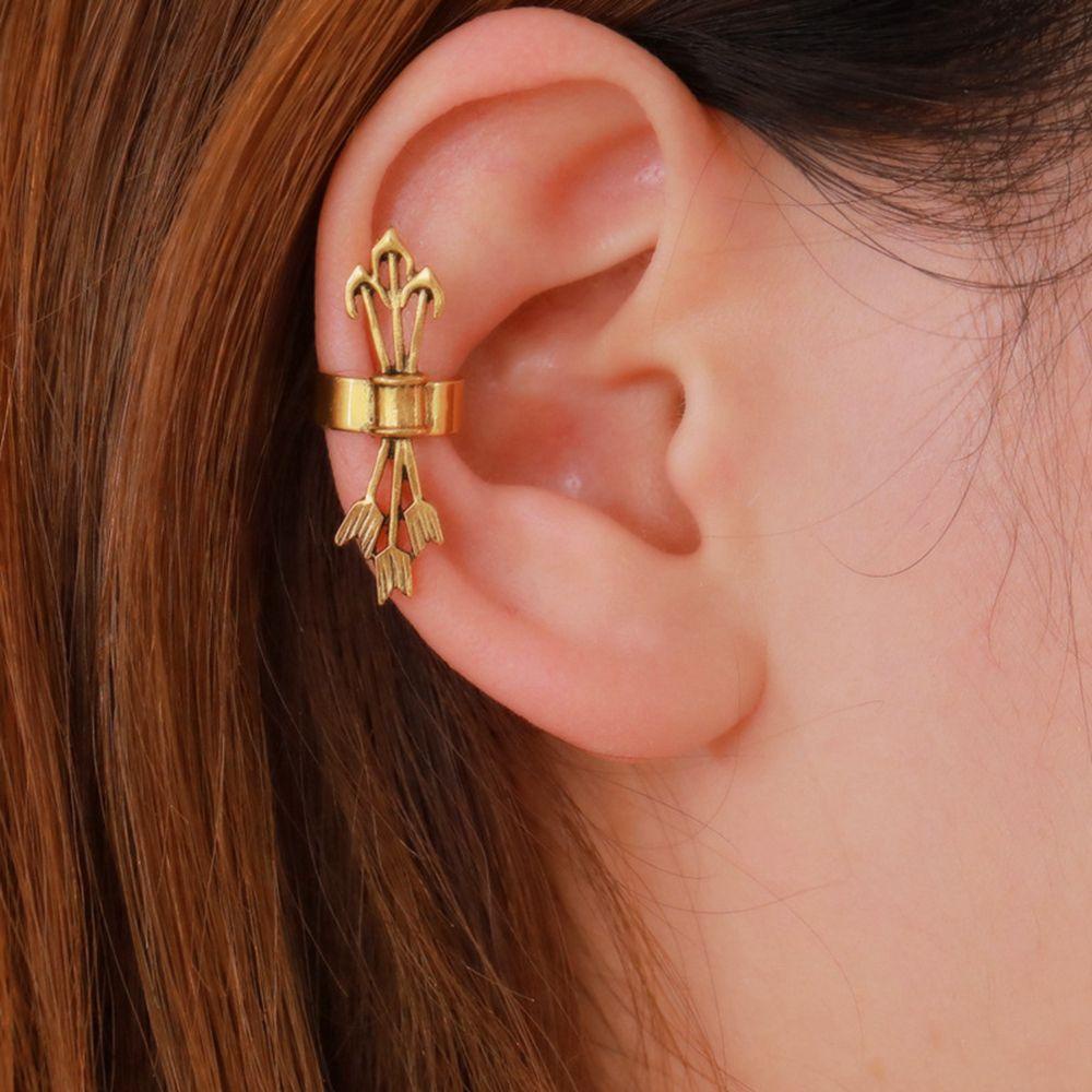 TOP 1PC Non-piercing Earrings Chic Women Bee Insect Note Cuff Wrap