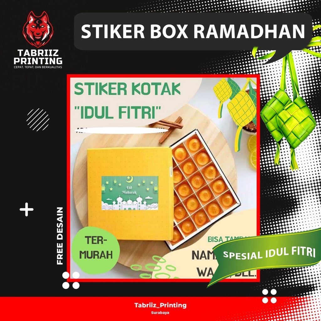 

[SPESIAL IDUL FITRI] Stiker Box Ramadhan Custom 2022