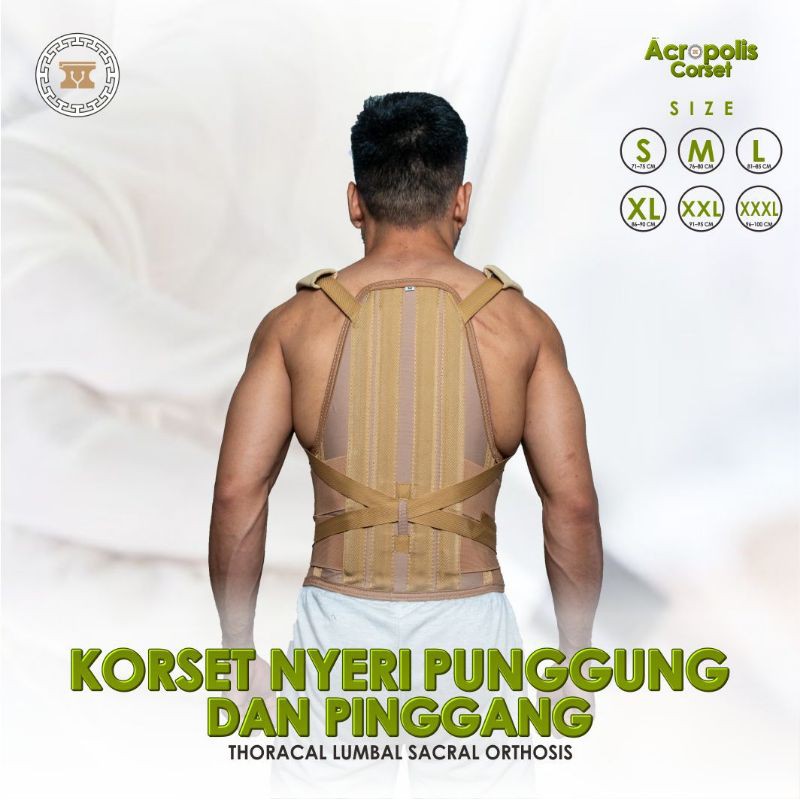 Korset TLSO / Korset Tulang Belakang / Penyangga Tulang Belakang / Kesehatan / Alat Terapi