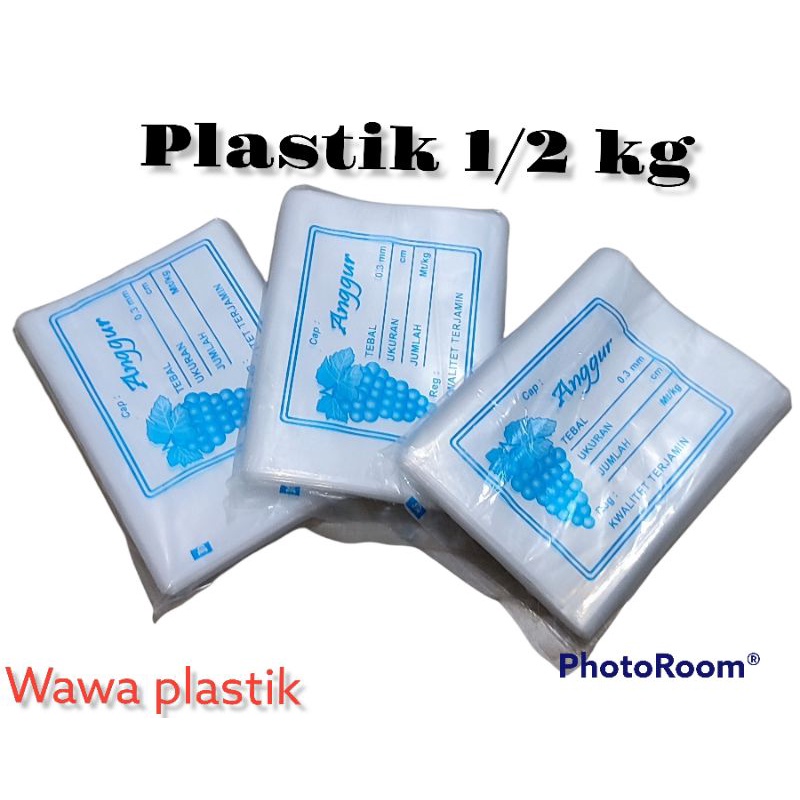 Plastik PE 1/2kg, Plastik PE Anggur 03x12x25, Plastik Es