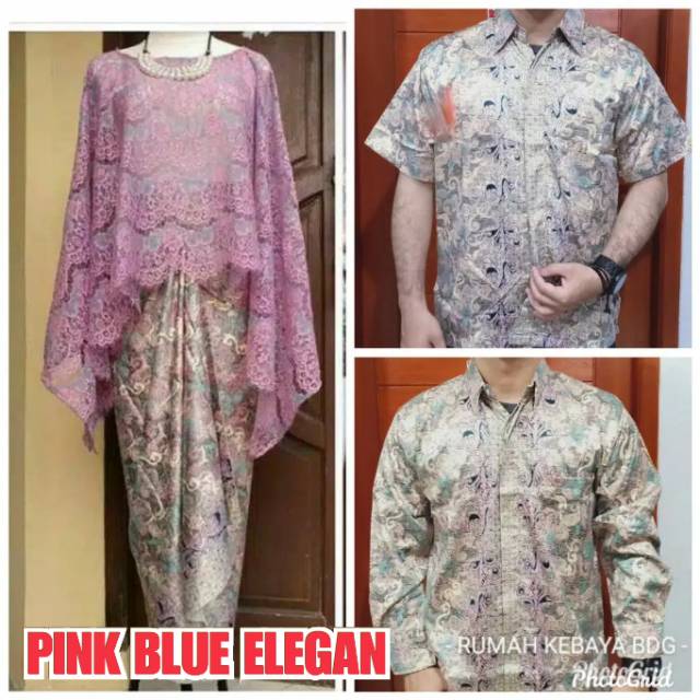 COUPLE CAPE BRUKAT SARIMBIT BAJU SERAGAM/BAJU COUPLE/MURAH WANITA/BAJU COUPLE/ BRUKAT COUPLE RUMAH KEBAYA BANDUNG RUMAH SONGKET BANDUNG