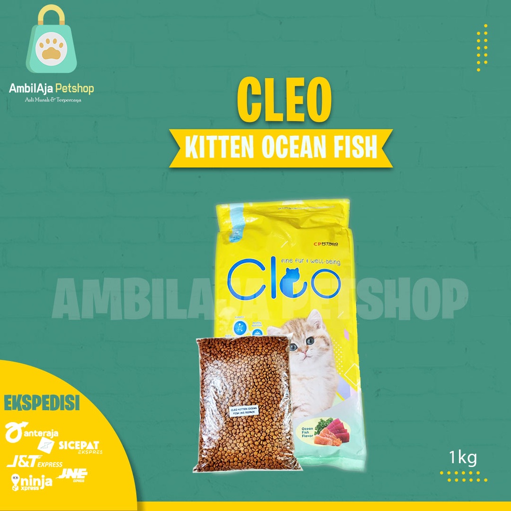 Makanan Kucing kering CLEO 1kg All variant