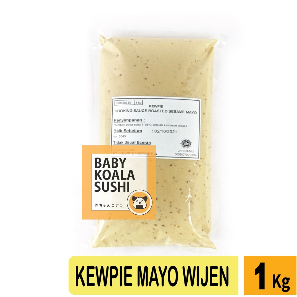 KEWPIE Cooking Sauce Roasted Sesame Mayo 1 Kg │ Mayonnaise Wijen Sangrai