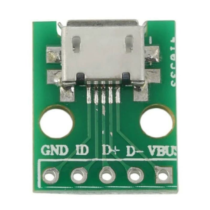 Micro USB to Dip 2.54mm 5 pin female adapter connector PCB converter