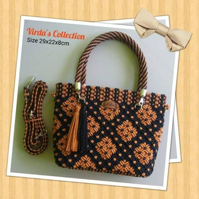 Tas tali kur motif melati