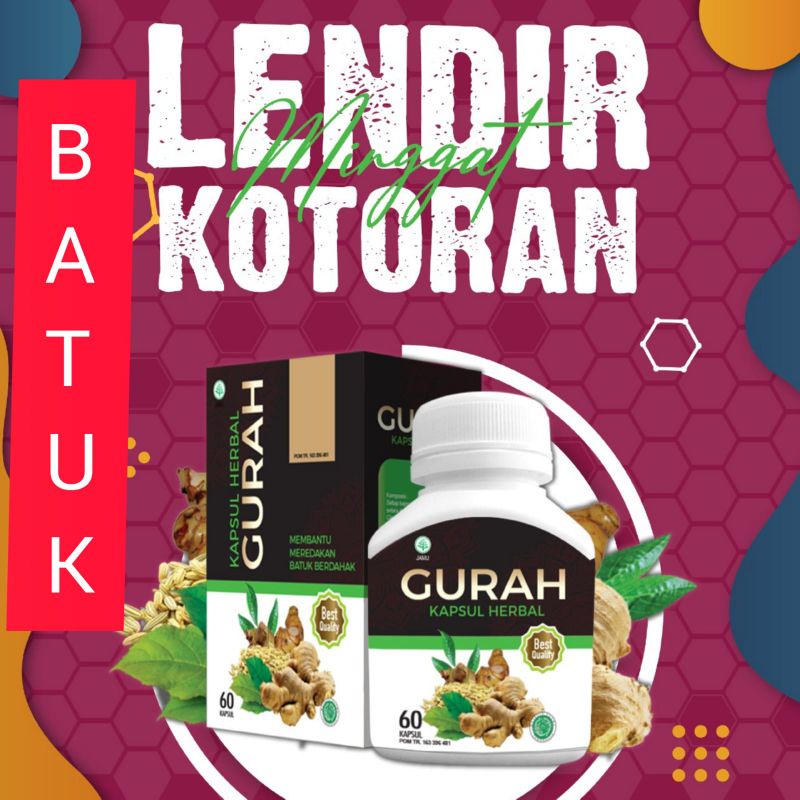 Kapsul herbal gurah mengatasi gangguan pernapasan, batuk berdahak, tidur mendengkur, herbal alami