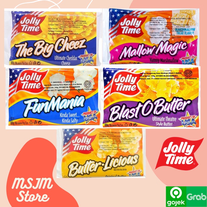 Jual JOLLY TIME POPCORN MICROWAVE ALL VARIAN RASA FLAVOR JOLLYTIME POP
