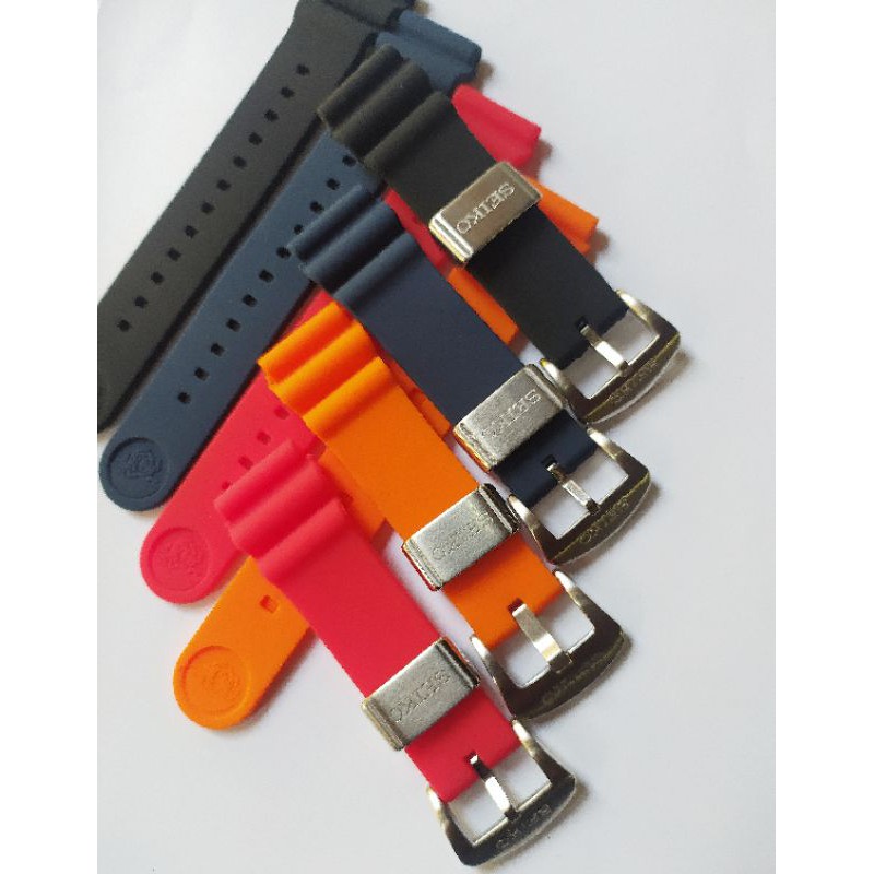 strap tali jam tangan rubber seiko diver