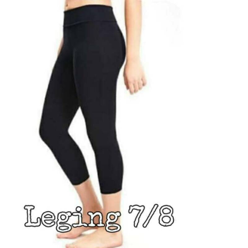 Legging Polos Import Hitam Premium Legging Panjang Basic Wanita By Secret