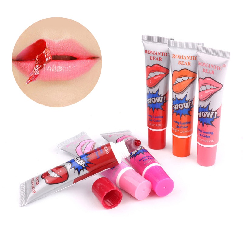 [100% Asli] Lip Tatto Bibir Monomola Romantic Bear Pemerah Bibir Taha lama Pria Wanita