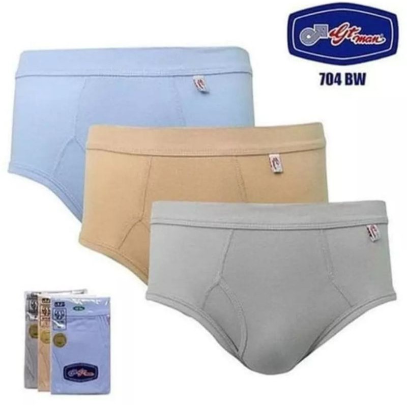 GT MAN WARNA SPANDEX 704 BW ORI / CD GT MAN WARNA / CELANA DALAM GT MAN 704