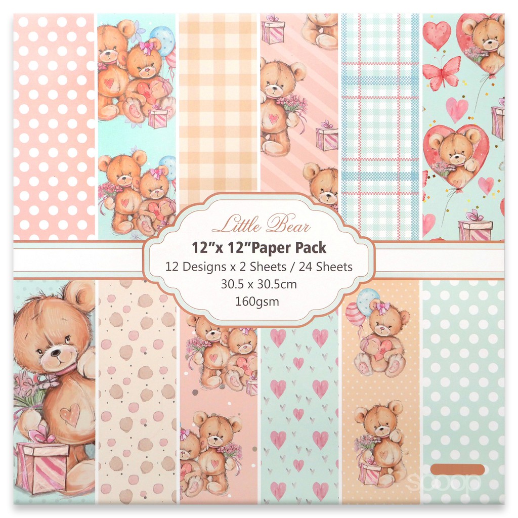 

HAIKARL Scoop SCRAPBOOK PAPER 30.5x30.5cm Bear 63090905
