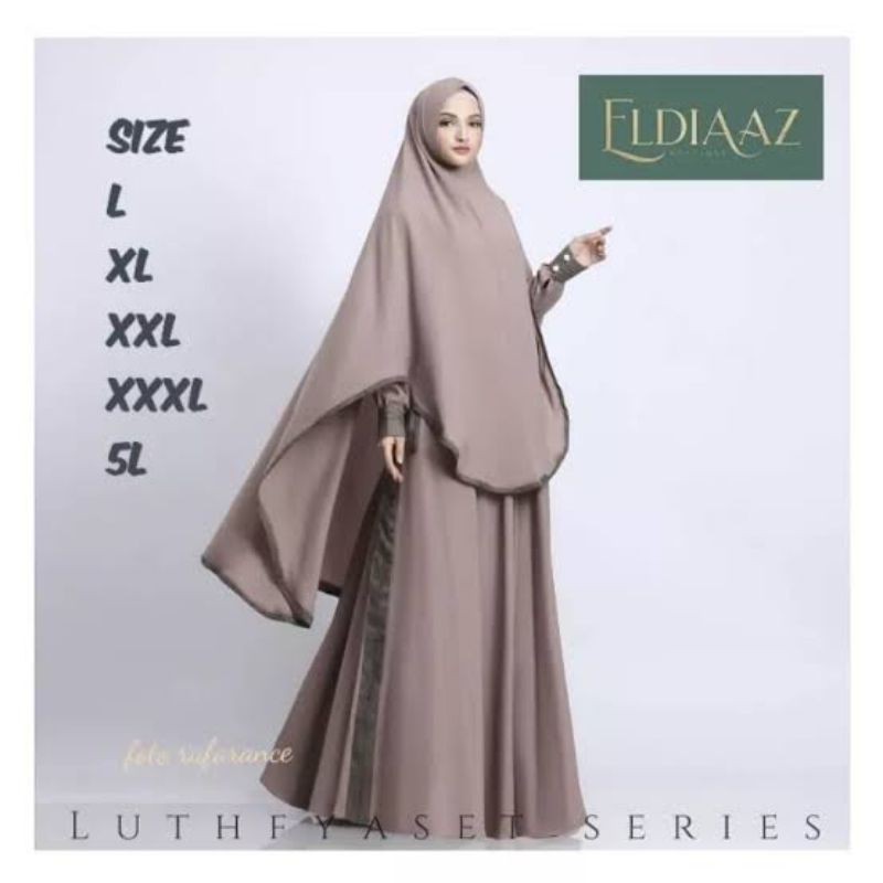 GAMIS SYARI SUPER JUMBO RANIA UP TO LD 140-Mocca