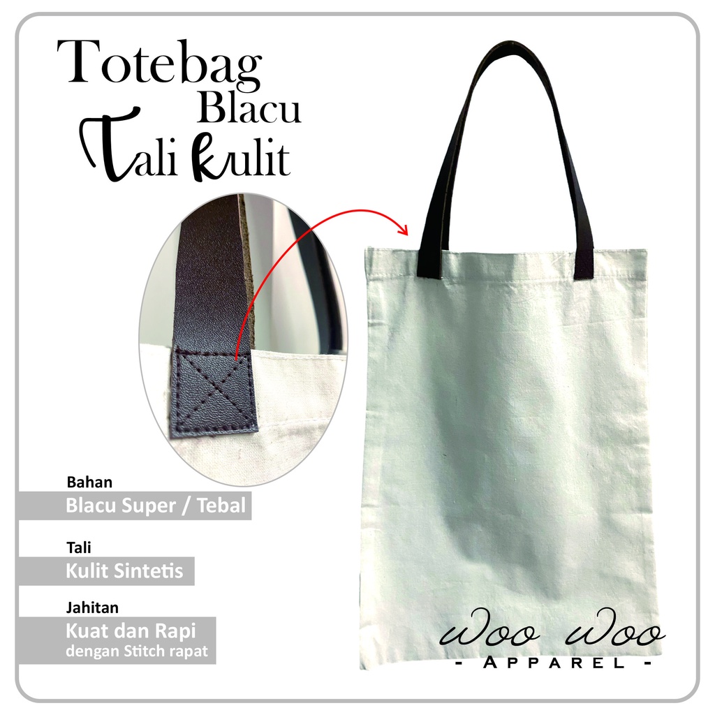 TOTEBAG BLACU TALI KULIT