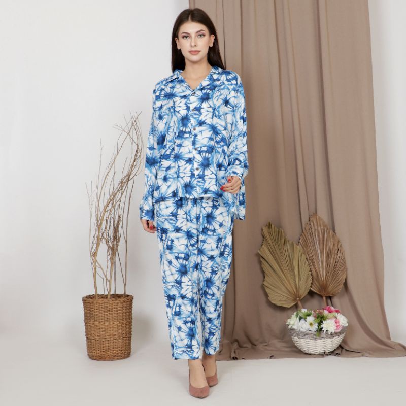 Pajamas Rayon One Set | Daily Set Rayon | Piyama Rayon