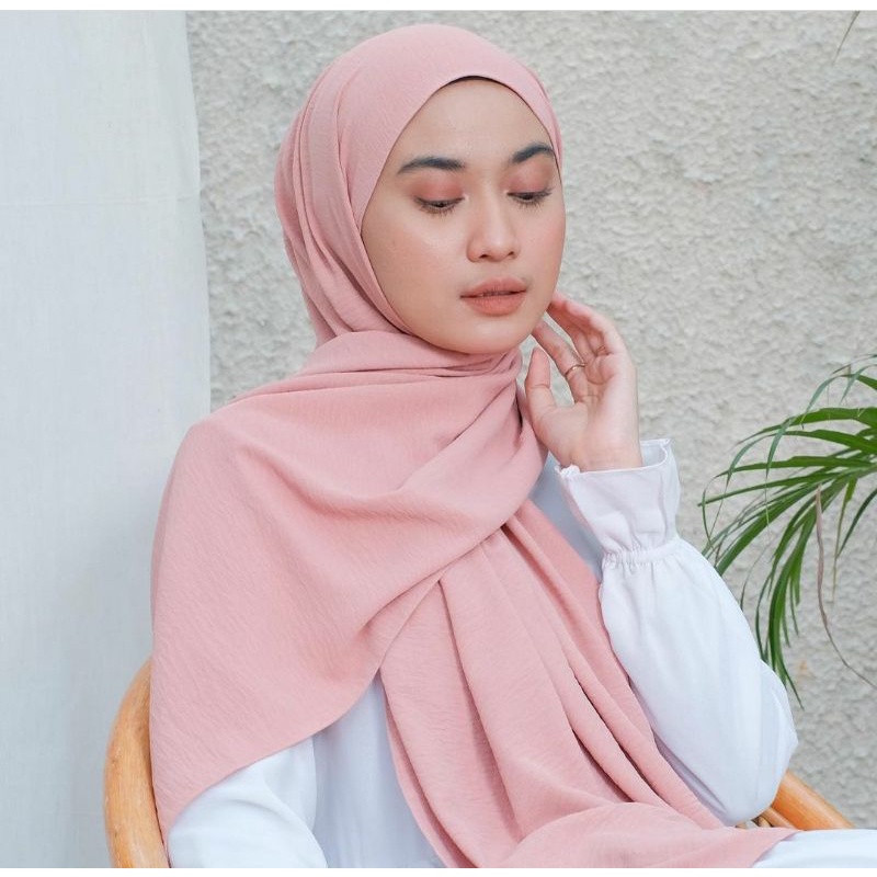 PASHMINA CRINKLE AIRFLOW// JILBAB AIRFLOW CRINKLE  SHAWL ORIGINAL