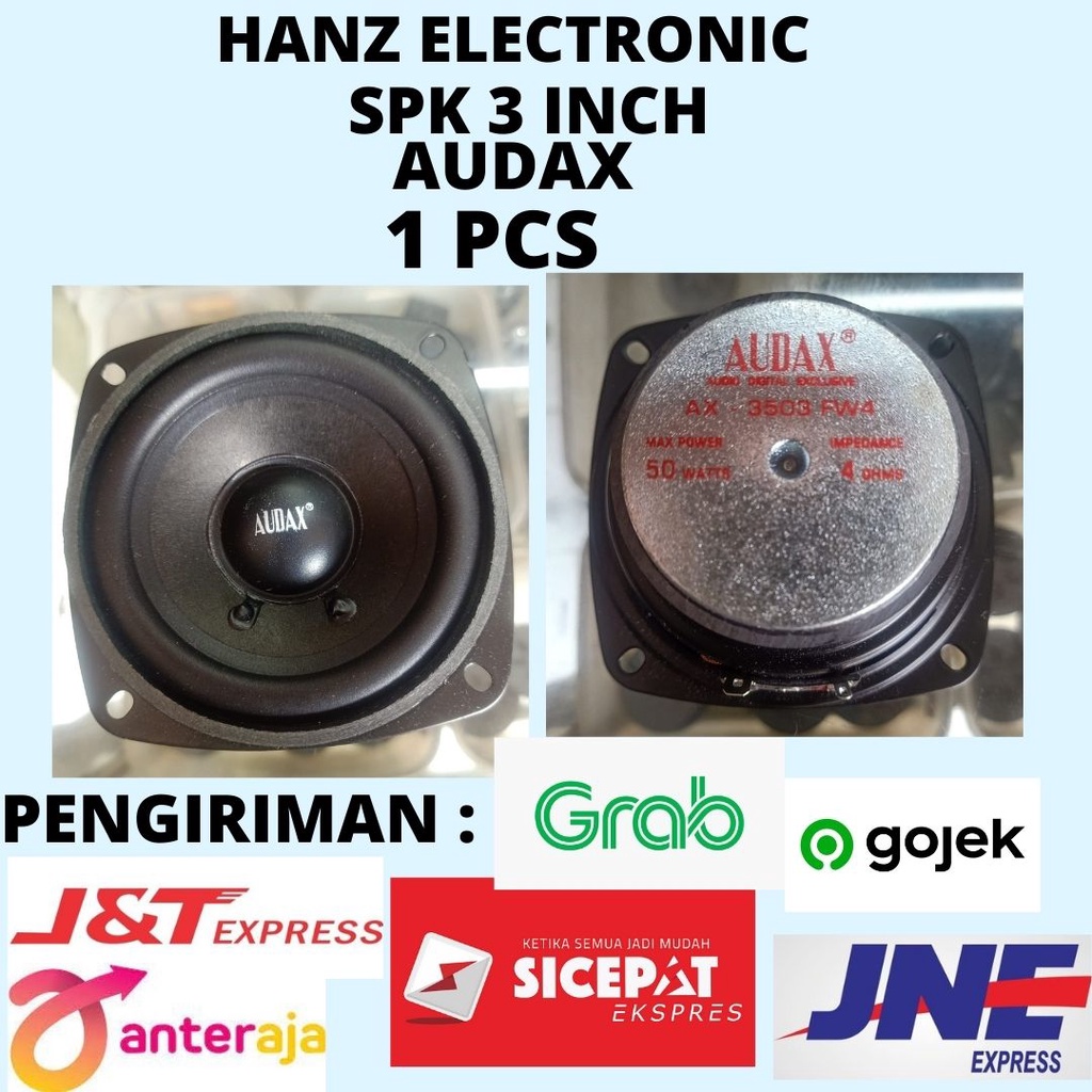SPEAKER 3 ,5 INCH WOOFER AUDAX 50WATT AX3503 4OHM 3IN 3,5 3,5 INCH AUDAX ORIGINAL 4 OHM AX 3503