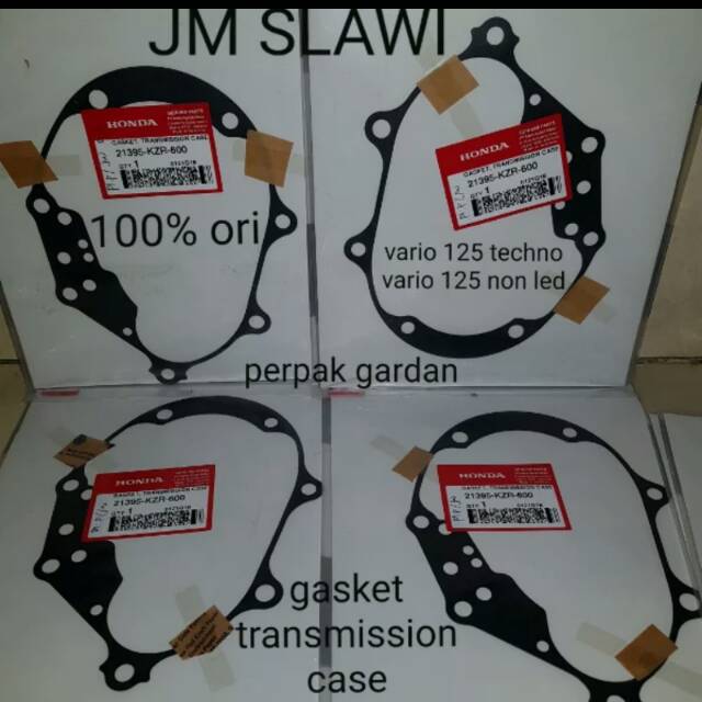 21395 KZR 600 Gasket transmission case per pak gardan vario 125 techno vario 125 non led ori ahm 213